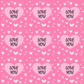 Pattern for Valentine`s Day simple heart seamless design Royalty Free Stock Photo