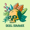 Skull Summer Icon Design