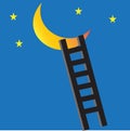 Ladder leading to the moon