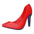 Ladies high heel shoe 3d rendering isometric icon. Royalty Free Stock Photo