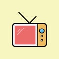 television icon. Tv sign vector illustration, old television symbol. Eps2