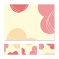 Soft colored background, has a cute feel. Template for design