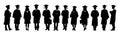 Graduate Silhouette, Graduated at university Silhouette, Happy Graduation Activity Royalty Free Stock Photo