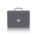 Briefcase with lock icon isolated on white background Royalty Free Stock Photo