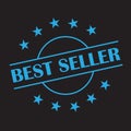 FIVE STARS BEST SELLER LABEL Royalty Free Stock Photo