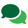 Colorful chat iconic symbol illustration Royalty Free Stock Photo