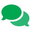 Colorful chat iconic symbol illustration Royalty Free Stock Photo