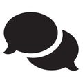 Colorful chat iconic symbol illustration Royalty Free Stock Photo