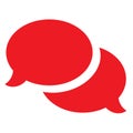 Colorful chat iconic symbol illustration Royalty Free Stock Photo