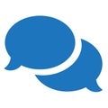 Colorful chat iconic symbol illustration Royalty Free Stock Photo