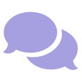 Colorful chat iconic symbol illustration Royalty Free Stock Photo