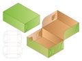 Foldable Box Packaging Template Vector Illustration Royalty Free Stock Photo