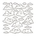 Cartoon Sky Illustration Collection Royalty Free Stock Photo