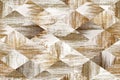 The image shows a wooden surface with a geometric diamond pattern. Royalty Free Stock Photo