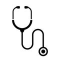 Medical icon with stethescope Royalty Free Stock Photo