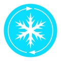 Air conditioning snowflake icon