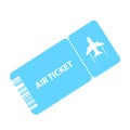 Air ticket vector icon Royalty Free Stock Photo
