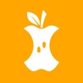 Apple core vector icon Royalty Free Stock Photo