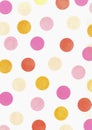 Cute and colorful polka dot pattern with texture Royalty Free Stock Photo