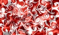 Red and White Color Wavy Liquified Background