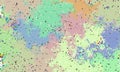 Rainbow color Glitch Background Design