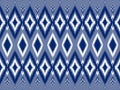 Geometric ethnic ikat pattern Oriental traditional design for textile. Royalty Free Stock Photo
