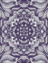 Mandala colored art painting, psychodelic background, indian ornament, yoga backdrop, violet and white ornament Royalty Free Stock Photo