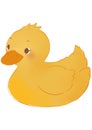 Duck for children learning vocabulary. Royalty Free Stock Photo