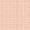 Beautiful pastel striped geometric with sweetly strawberry and candy cane seamless pattern. Royalty Free Stock Photo