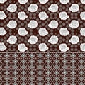 Eternal Roses: Timeless Red Rose Pattern on White and Gray with Classic Contrast