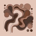 Pantone illustration 2025 similar colors 17-1230 Mocha Mousse Royalty Free Stock Photo