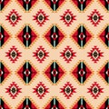 African thnic Fabric Pattern: with Black Accent for Textile Industry Royalty Free Stock Photo