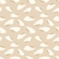 Semirealistic pattern of shell .Hand-drawn shell pattern. Shell isolated pattern for background. Royalty Free Stock Photo