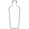 Tumblr water bottle outline illustration Royalty Free Stock Photo