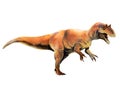 Allosaurus. Predatory dinosaur. Watercolor Royalty Free Stock Photo