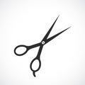 Barber hair scissors icon