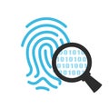 Biometric security control icon