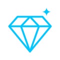 Brilliant crystal vector icon