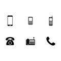 Telephone smartphone icon vector design symbol Royalty Free Stock Photo