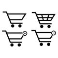 Shopping,shopping cart,shopping bag icon vector design symbol Royalty Free Stock Photo