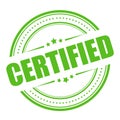 Certified vector stamp Royalty Free Stock Photo