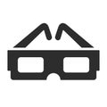 3d cinema glasses icon Royalty Free Stock Photo