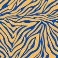 Blue and Peach Zebra Pattern