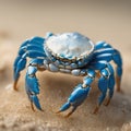 Crab on a beach ai generated image Royalty Free Stock Photo