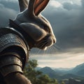 ninja rabbit ai generated image Royalty Free Stock Photo