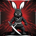 ninja rabbit ai generated image