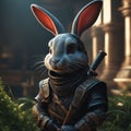 ninja rabbit ai generated image