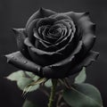 dark black rose ai generated image Royalty Free Stock Photo