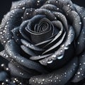 dark black rose ai generated image Royalty Free Stock Photo