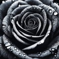 dark black rose ai generated image Royalty Free Stock Photo